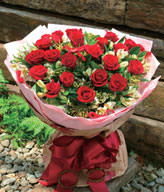 20 Red Roses,W: 50 × H: 60 × H: 60cm I LOVE YOU