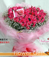 99 Peach Roses,hearted-shape package